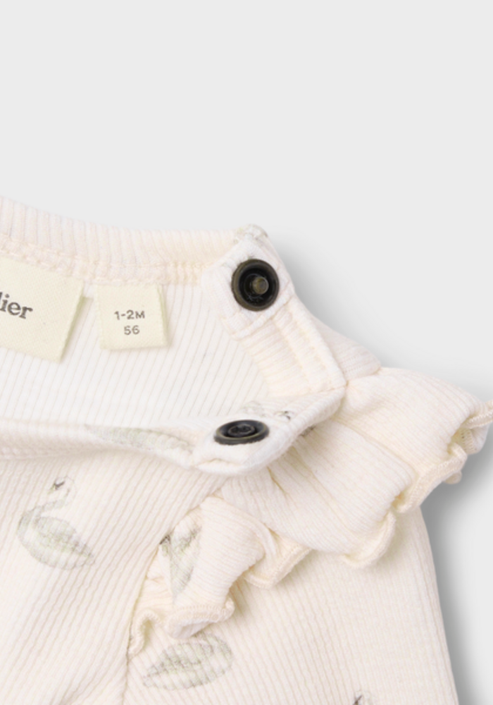 Lil' Atelier NBFGAVO EKO LS SLIM BODY LIL NOOS Pastel Parchment SWAN