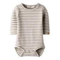 Lil' Atelier NBMTHORO KEO LS SLIM BODY LIL Turtledove SEPIA TINT