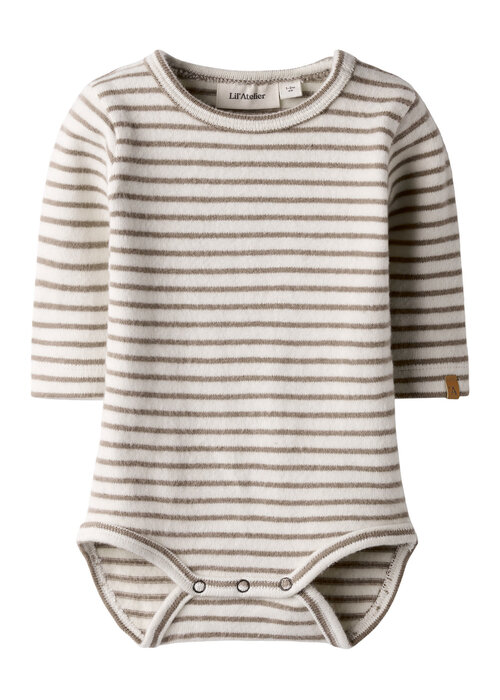 Lil' Atelier Lil' Atelier NBMTHORO KEO LS SLIM BODY LIL Turtledove SEPIA TINT