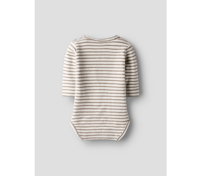 Lil' Atelier NBMTHORO KEO LS SLIM BODY LIL Turtledove SEPIA TINT