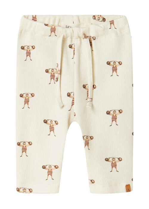 Lil' Atelier Lil' Atelier NBMLAVO EMI LOOSE PANT LIL Turtledove STRONG MAN