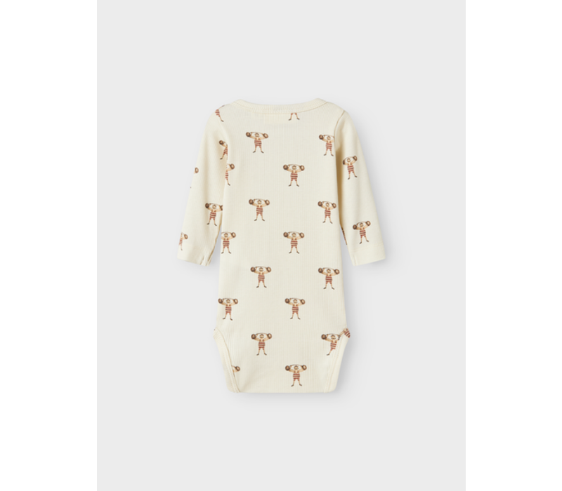 Lil' Atelier NBMLAVO ENK LS SLIM BODY LIL Turtledove STRONG MAN