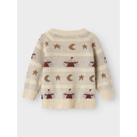 Lil' Atelier NBMLAMAI LS KNIT CARD LIL Turtledove