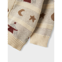 Lil' Atelier NBMLAMAI LS KNIT CARD LIL Turtledove