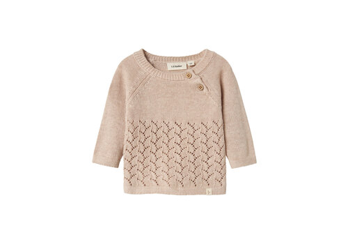 Lil' Atelier Lil' Atelier NBFOLGA LS KNIT LIL Pastel Parchment MELANGE Lil' Atelier Lil' Atelier NBFOLGA LS KNIT LIL Pastel Parchment MELANGE
