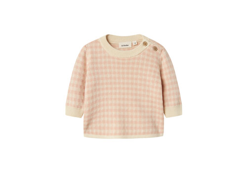 Lil' Atelier Lil' Atelier NBFNADIE LS LOOSE KNIT LIL Cameo Rose