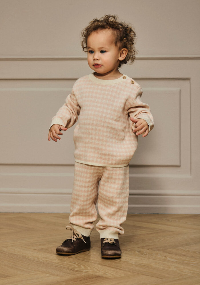 Lil' Atelier NBFNADIE LS LOOSE KNIT LIL Cameo Rose