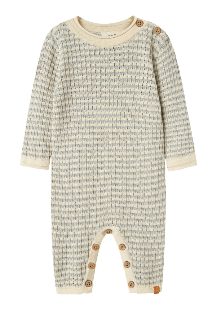 Lil' Atelier NBMNELSON LS KNIT SUIT LIL Pigeon