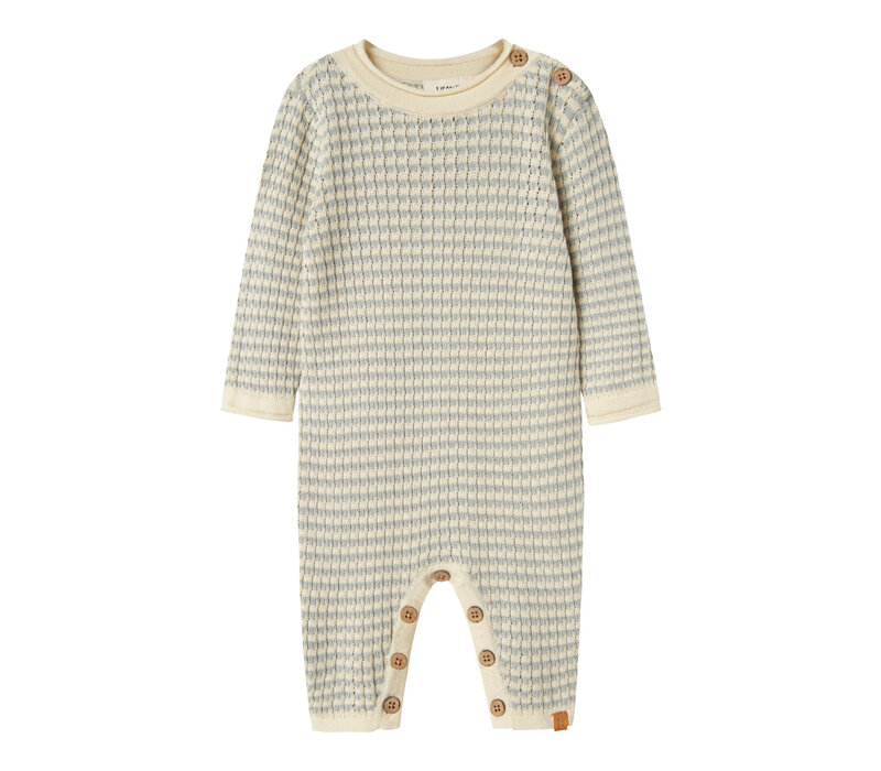 Lil' Atelier NBMNELSON LS KNIT SUIT LIL Pigeon
