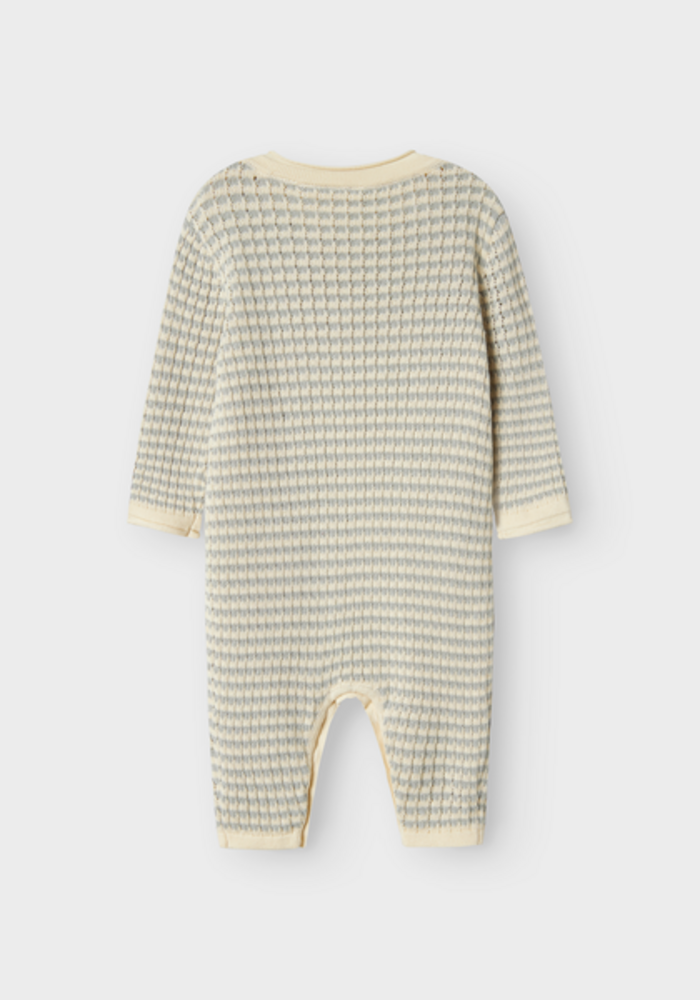 Lil' Atelier NBMNELSON LS KNIT SUIT LIL Pigeon