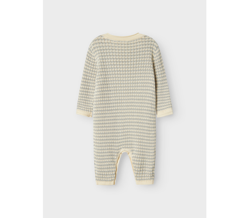 Lil' Atelier NBMNELSON LS KNIT SUIT LIL Pigeon