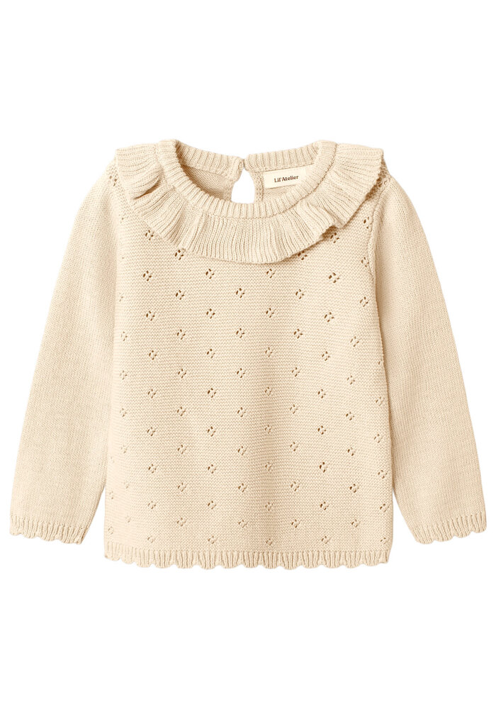 Lil' Atelier NMFLAGUNA LS KNIT LIL NOOS Turtledove