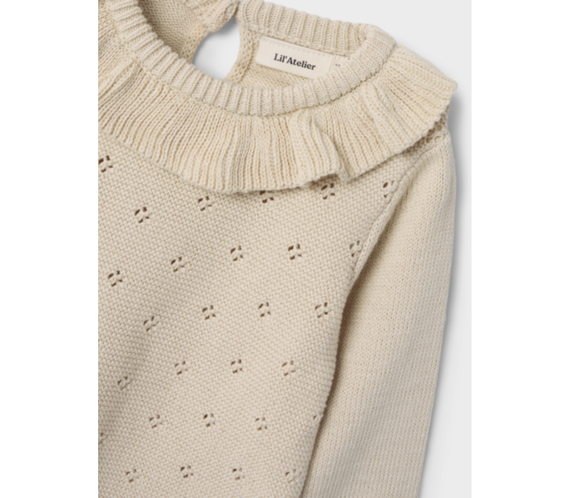 Lil' Atelier NMFLAGUNA LS KNIT LIL NOOS Turtledove