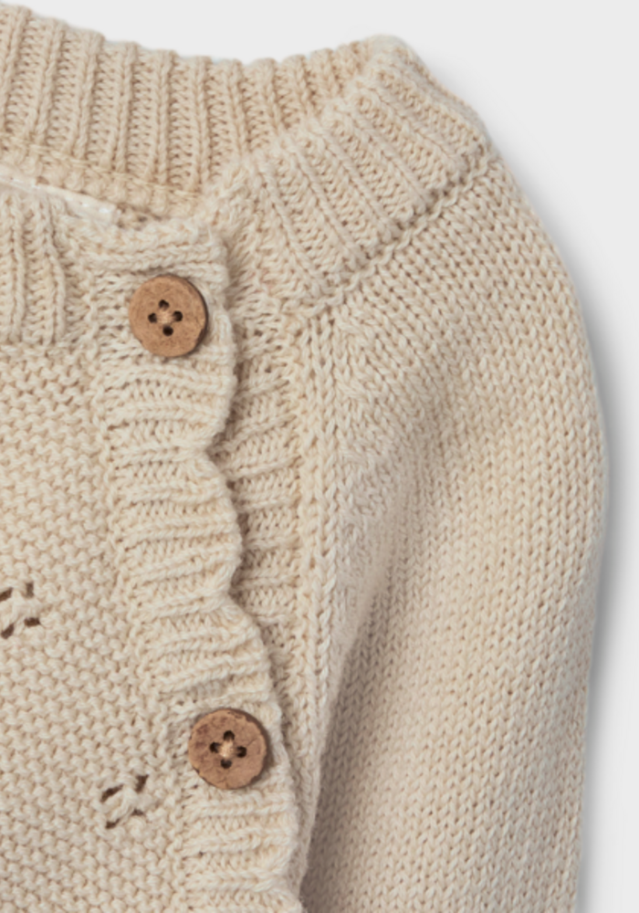 Lil' Atelier NBFLAGUNA LS WRAP KNIT LIL NOOS Turtledove