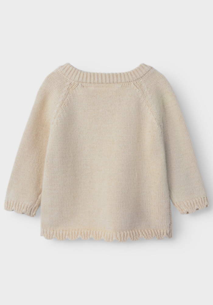 Lil' Atelier NBFLAGUNA LS WRAP KNIT LIL NOOS Turtledove