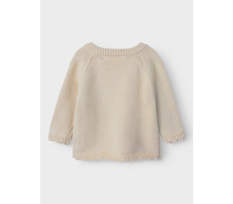 Lil' Atelier NBFLAGUNA LS WRAP KNIT LIL NOOS Turtledove