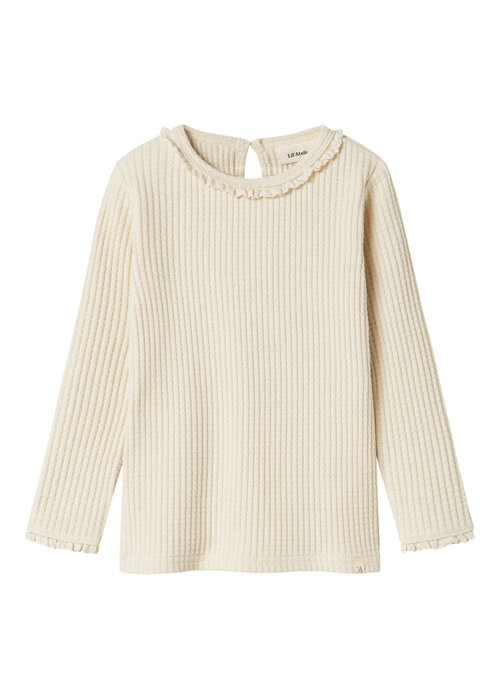 Lil' Atelier Lil' Atelier NMFOSANNE LS SLIM TOP LIL Turtledove