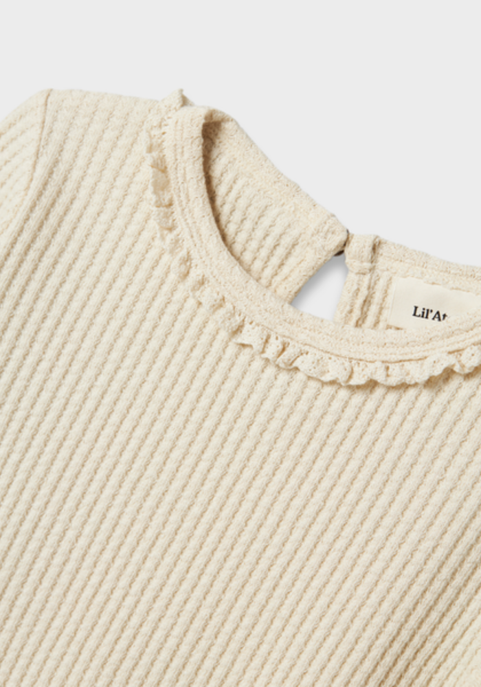 Lil' Atelier NMFOSANNE LS SLIM TOP LIL Turtledove