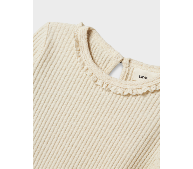 Lil' Atelier NMFOSANNE LS SLIM TOP LIL Turtledove