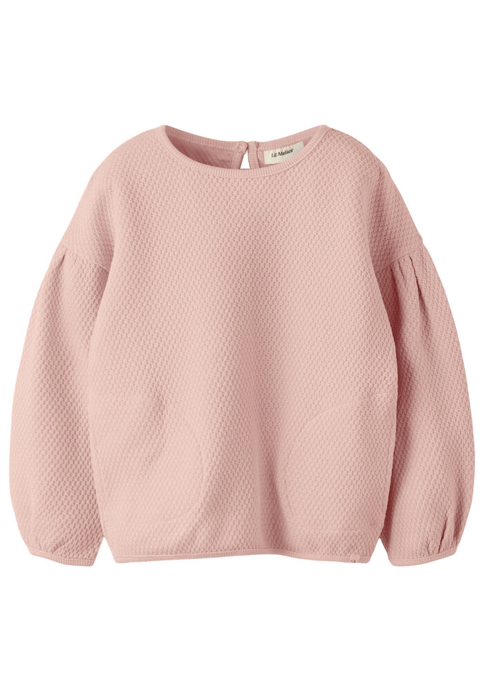 Lil' Atelier NMFNOELLA LS OVERSIZE SWEAT LIL Cameo Rose