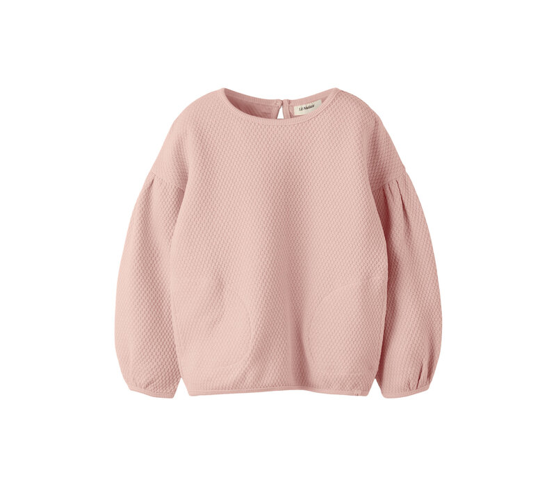 Lil' Atelier NMFNOELLA LS OVERSIZE SWEAT LIL Cameo Rose