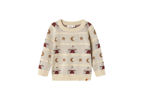 Lil' Atelier Lil' Atelier NMMLAMAI LS KNIT LIL Turtledove Lil' Atelier Lil' Atelier NMMLAMAI LS KNIT LIL Turtledove