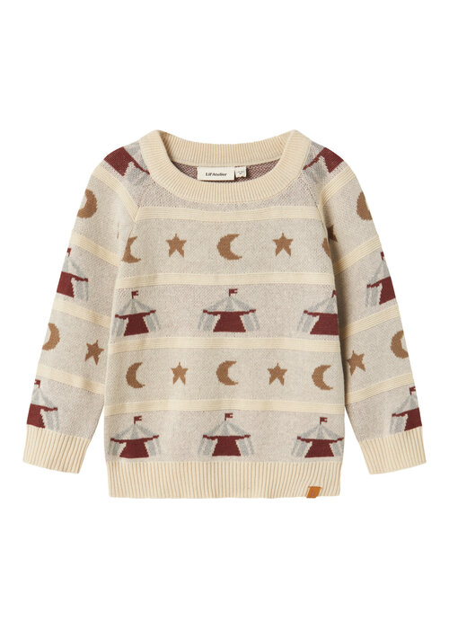 Lil' Atelier Lil' Atelier NMMLAMAI LS KNIT LIL Turtledove