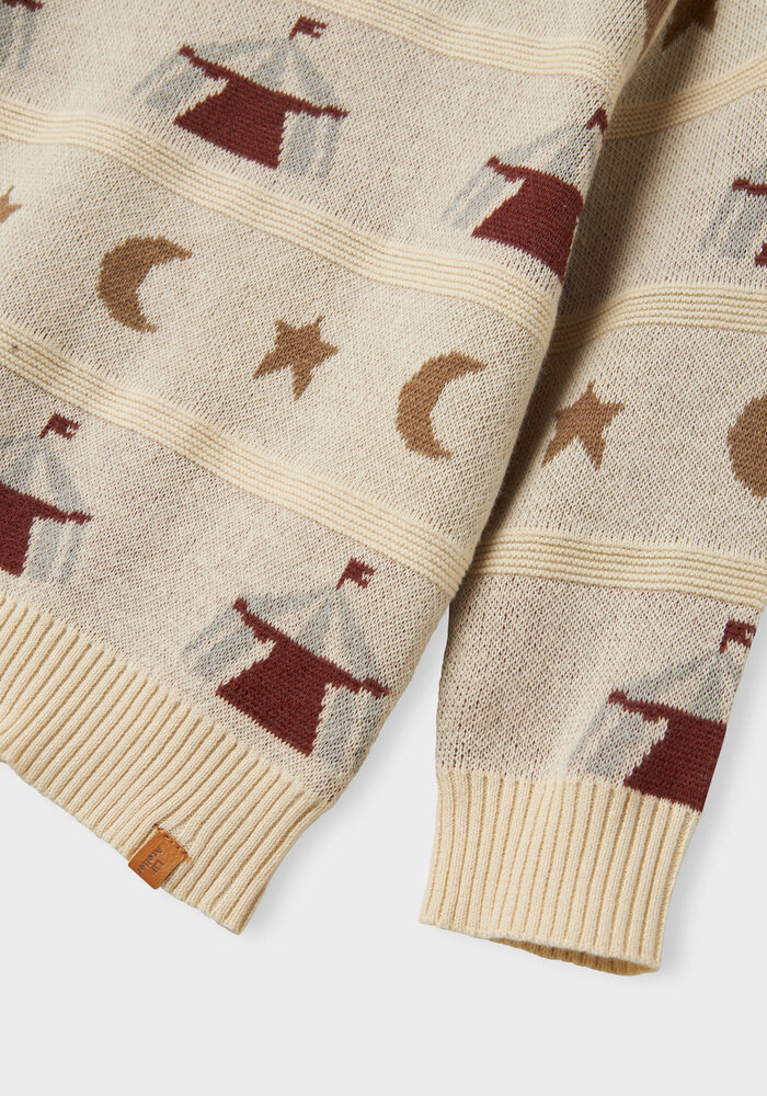 Lil' Atelier NMMLAMAI LS KNIT LIL Turtledove