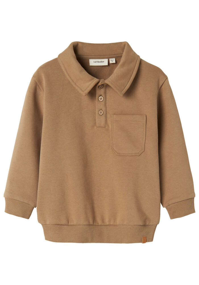 Lil' Atelier NMMILONDON ROA LS LOOSE SWEAT LIL Sepia Tint