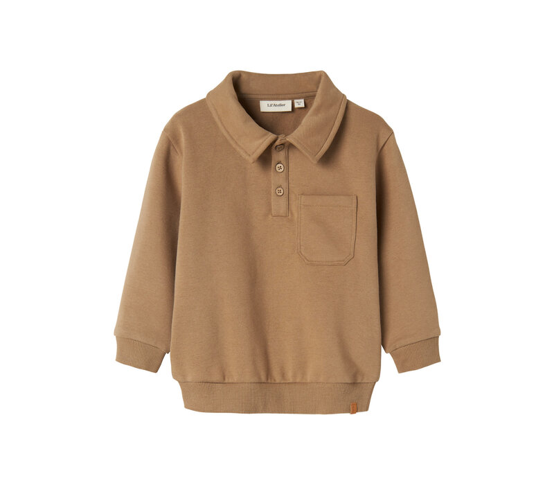 Lil' Atelier NMMILONDON ROA LS LOOSE SWEAT LIL Sepia Tint