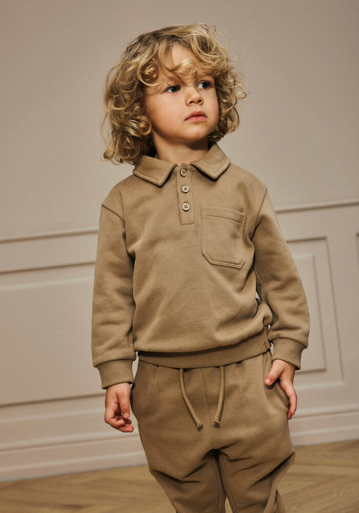 Lil' Atelier NMMILONDON ROA LS LOOSE SWEAT LIL Sepia Tint