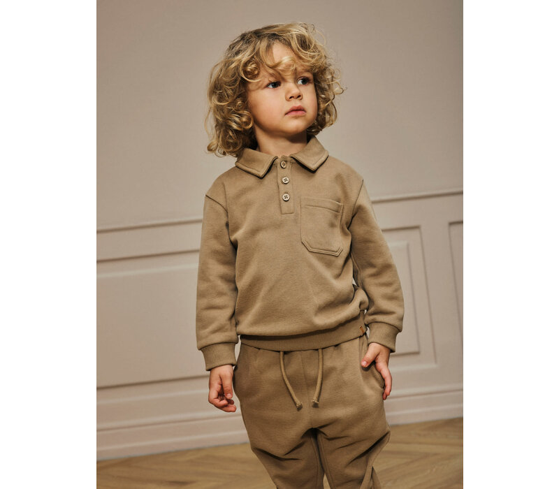 Lil' Atelier NMMILONDON ROA LS LOOSE SWEAT LIL Sepia Tint