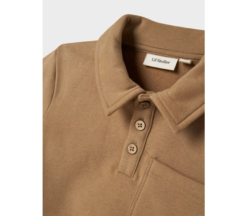 Lil' Atelier NMMILONDON ROA LS LOOSE SWEAT LIL Sepia Tint