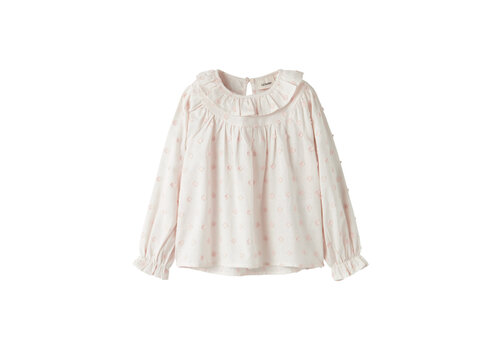 Lil' Atelier Lil' Atelier NMFNETHE LS LOOSE SHIRT LIL Pastel Parchment