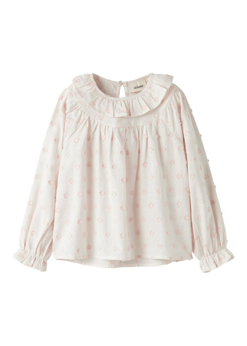 Lil' Atelier Lil' Atelier NMFNETHE LS LOOSE SHIRT LIL Pastel Parchment