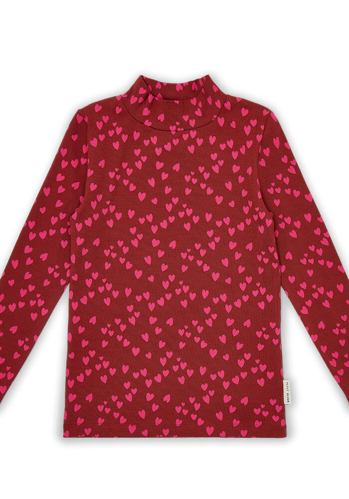 Petit Blush Turtle Neck  Love Potion AOP