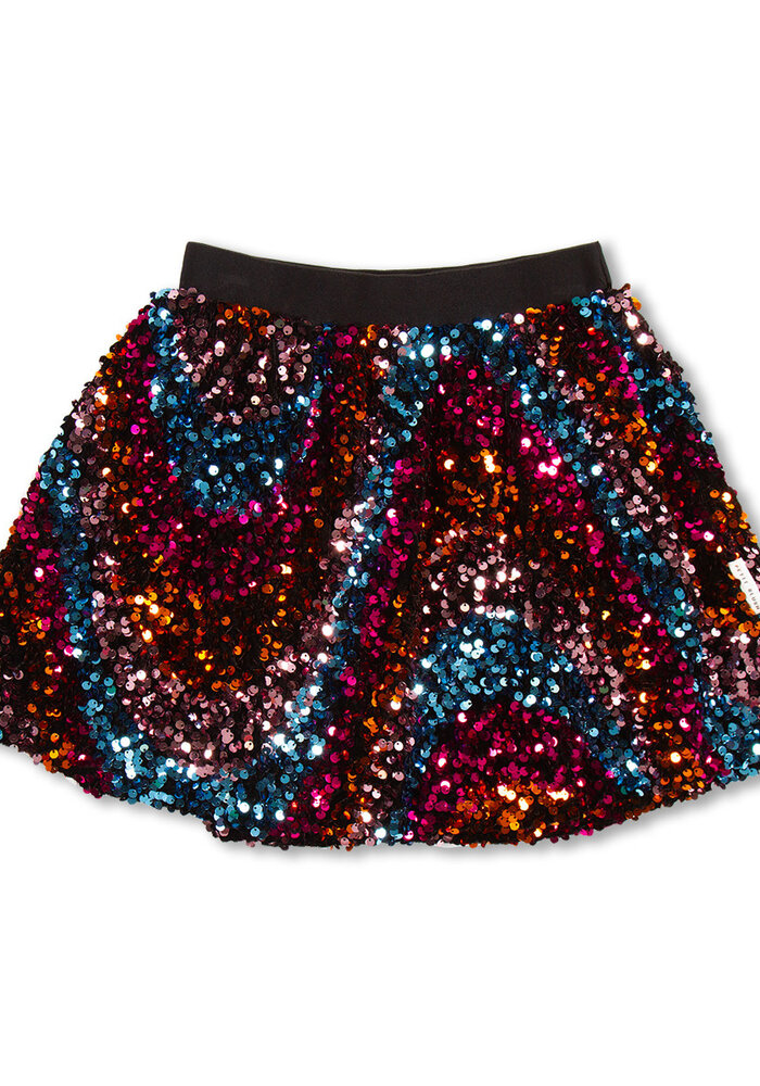 Petit Blush Sequins Skirt Multi Color