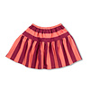 Petit Blush Petit Blush Ruffle Skirt Stripe Peach/Beaujolais
