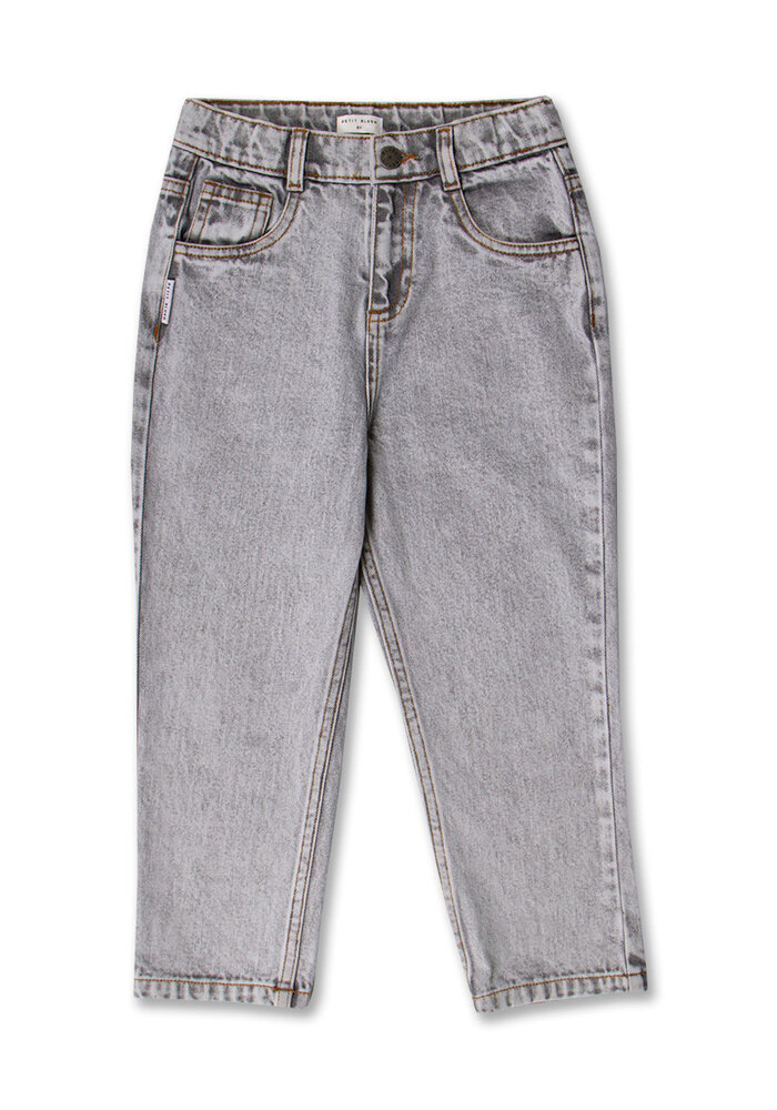 Petit Blush Baggy Fit Jeans Washed Light Grey