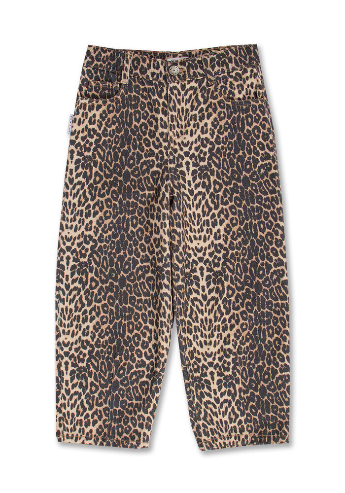 Petit Blush Ballon Fit Jeans  Leopard AOP