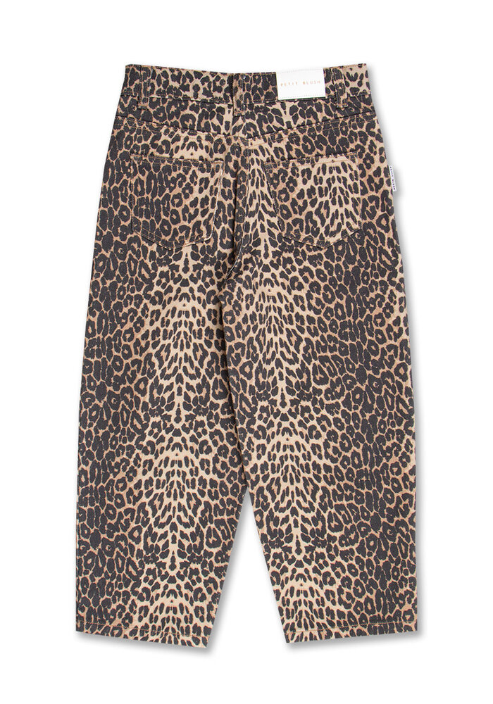 Petit Blush Ballon Fit Jeans  Leopard AOP
