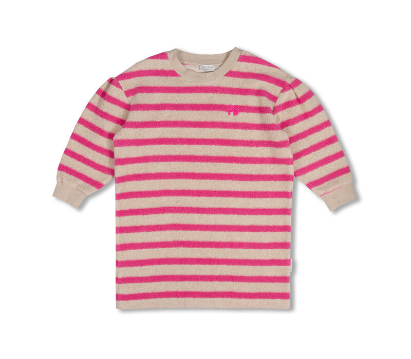Petit Blush Teddy Sweater Dress  Stripe