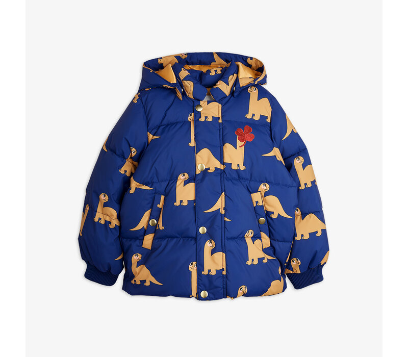 Mini Rodini Dinos aop hooded puffer