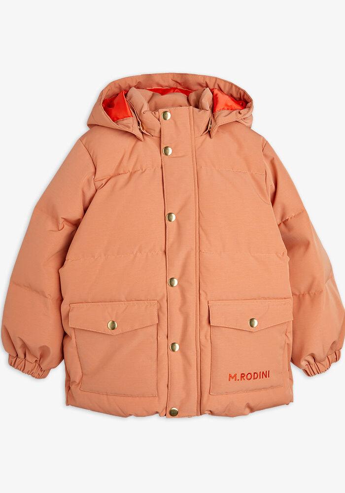 Mini Rodini Solid heavy puffer Pink