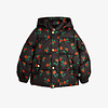 Mini Rodini Lingonberries aop hooded puffer
