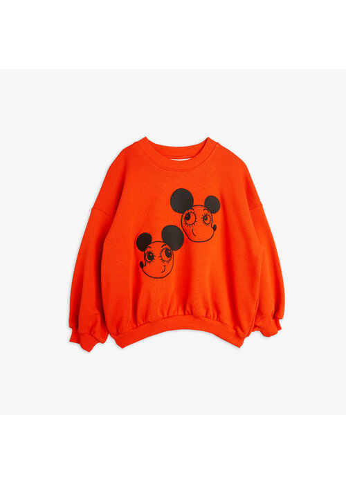 Mini Rodini Mini Rodini Ritzratz emb sweatshirt Red