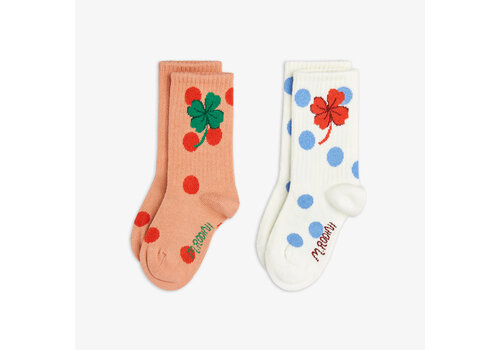 Mini Rodini Mini Rodini Clover 2-pack socks Multi