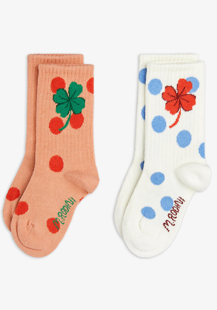 Mini Rodini Clover 2-pack socks Multi