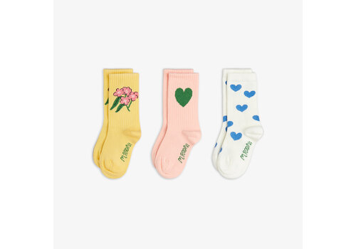 Mini Rodini Mini Rodini Alpine flowers 3-pack socks Multi
