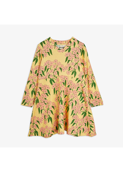 Mini Rodini Mini Rodini Alpine flowers aop ls dress Yellow
